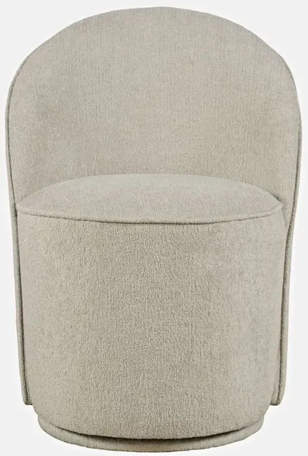 Jofran Landon Mid-Century Modern Upholstered Swivel Dining Chair (Set of 2)