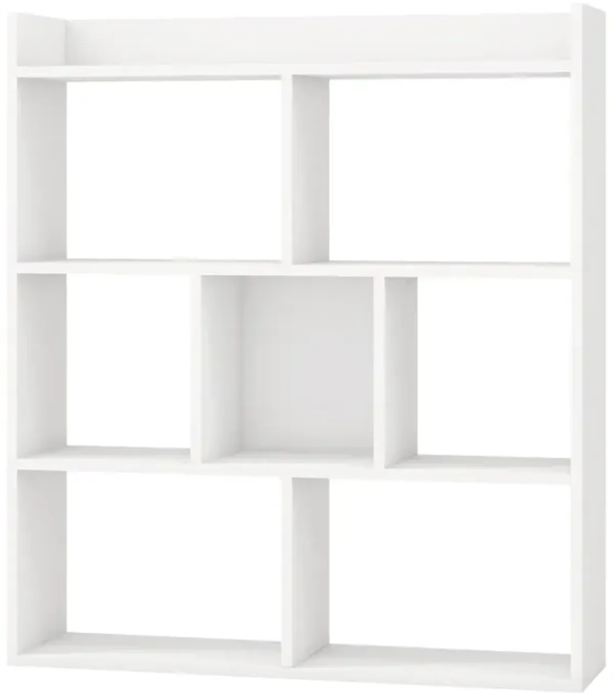 7 Cubes Open-back Bookshelf with Anti-Toppling Devices