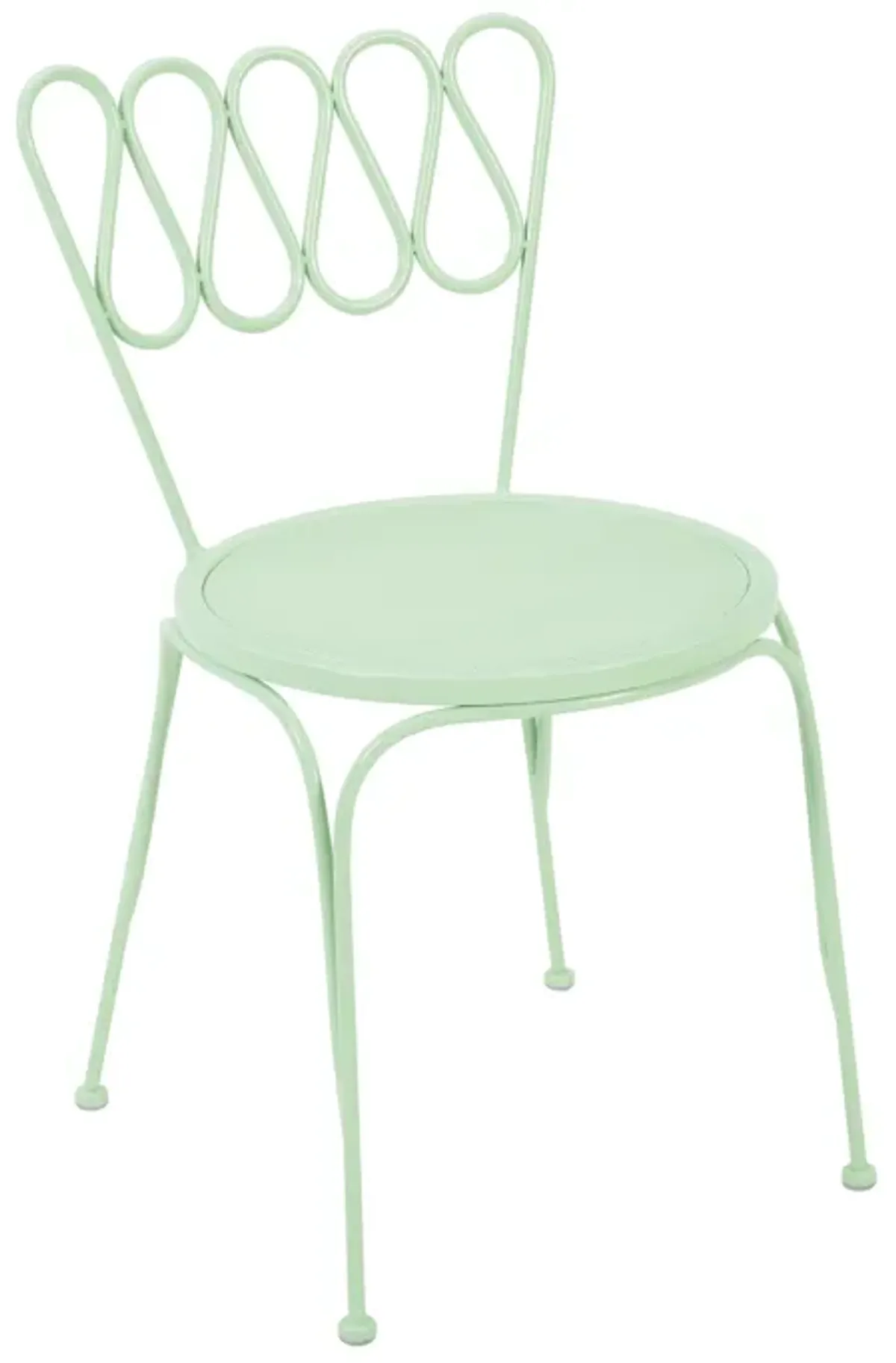 Erica Mint Green Wrought Iron Outdoor Chair