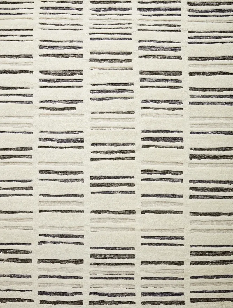 Bennett BEN01 Ivory/Charcoal 4' x 6' Rug