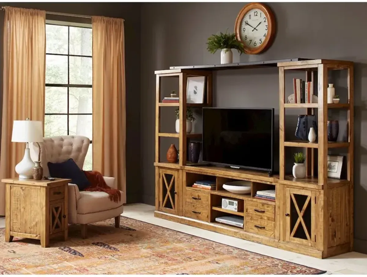 Jofran Telluride Rustic Farmhouse Solid Wood Entertainment Center with 60 TV Console