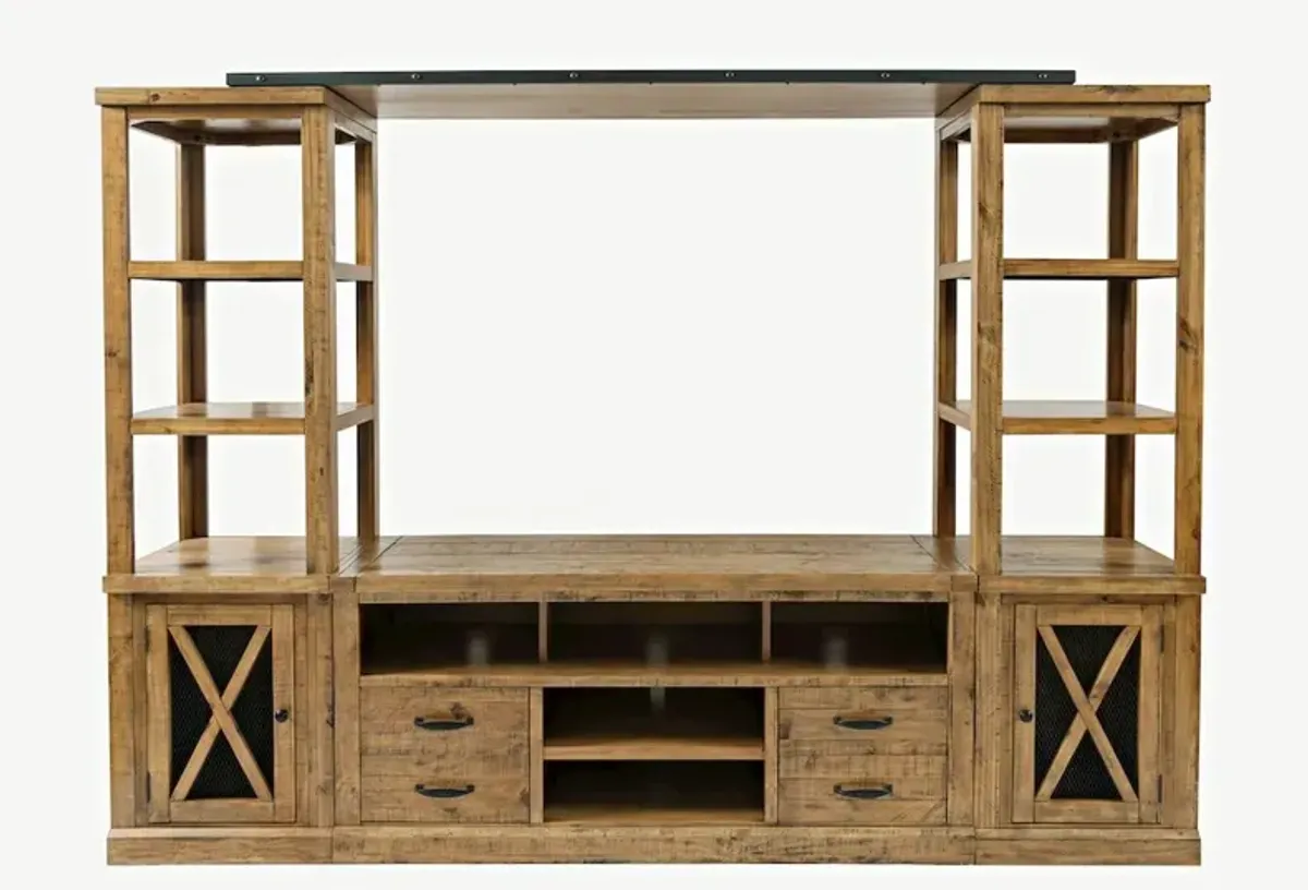 Jofran Telluride Rustic Farmhouse Solid Wood Entertainment Center with 60 TV Console