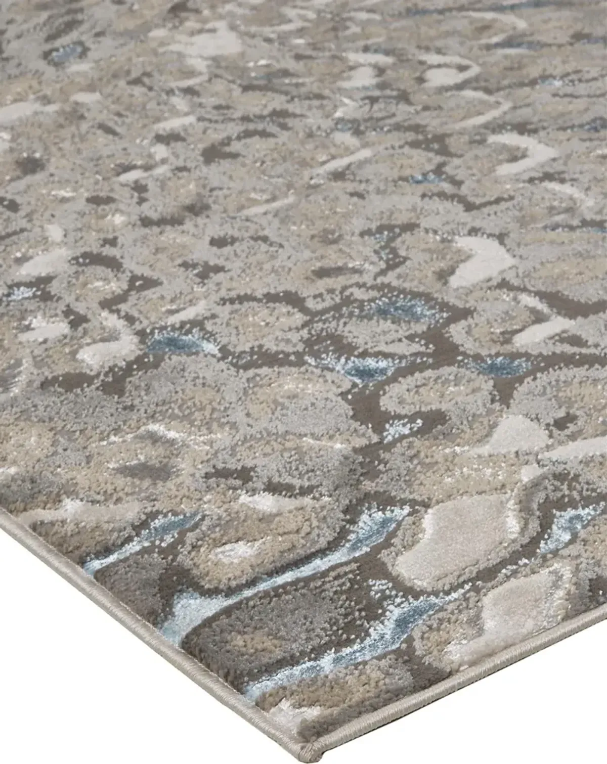 Azure 3403F Blue/Silver/Gray 2'10" x 7'10" Rug