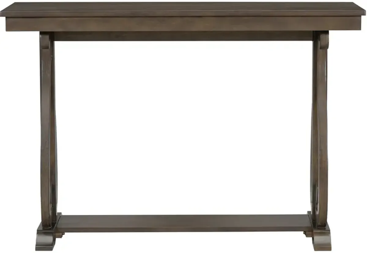 Merax Rustic Vintage Console Table with Open Shelf