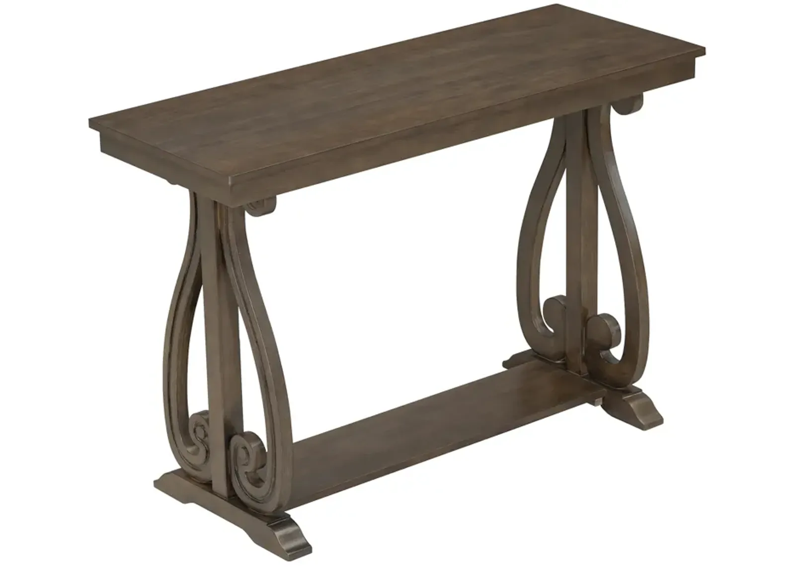 Merax Rustic Vintage Console Table with Open Shelf