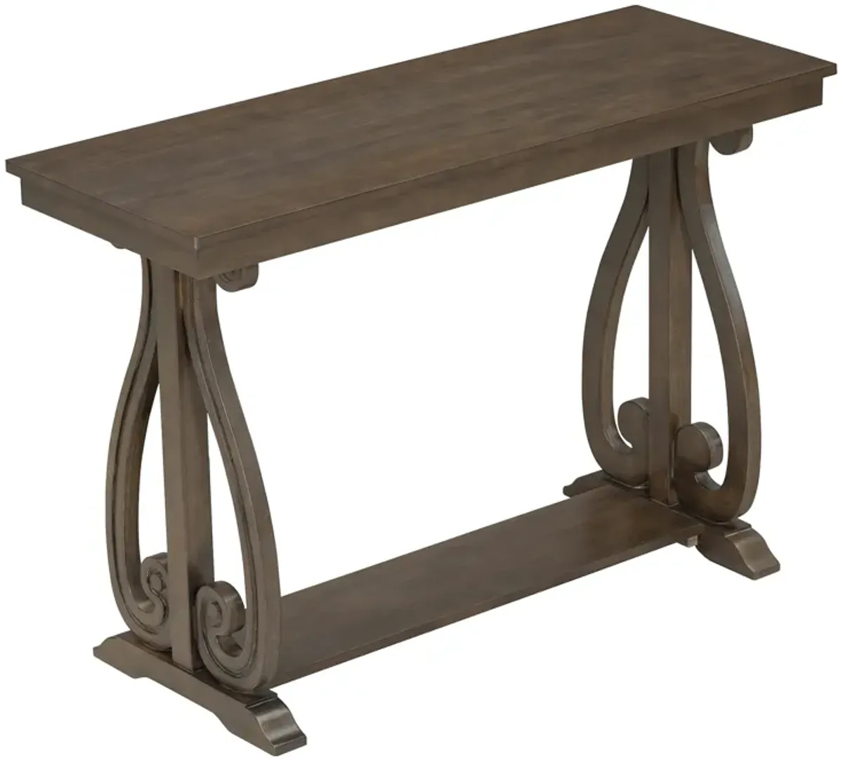 Merax Rustic Vintage Console Table with Open Shelf