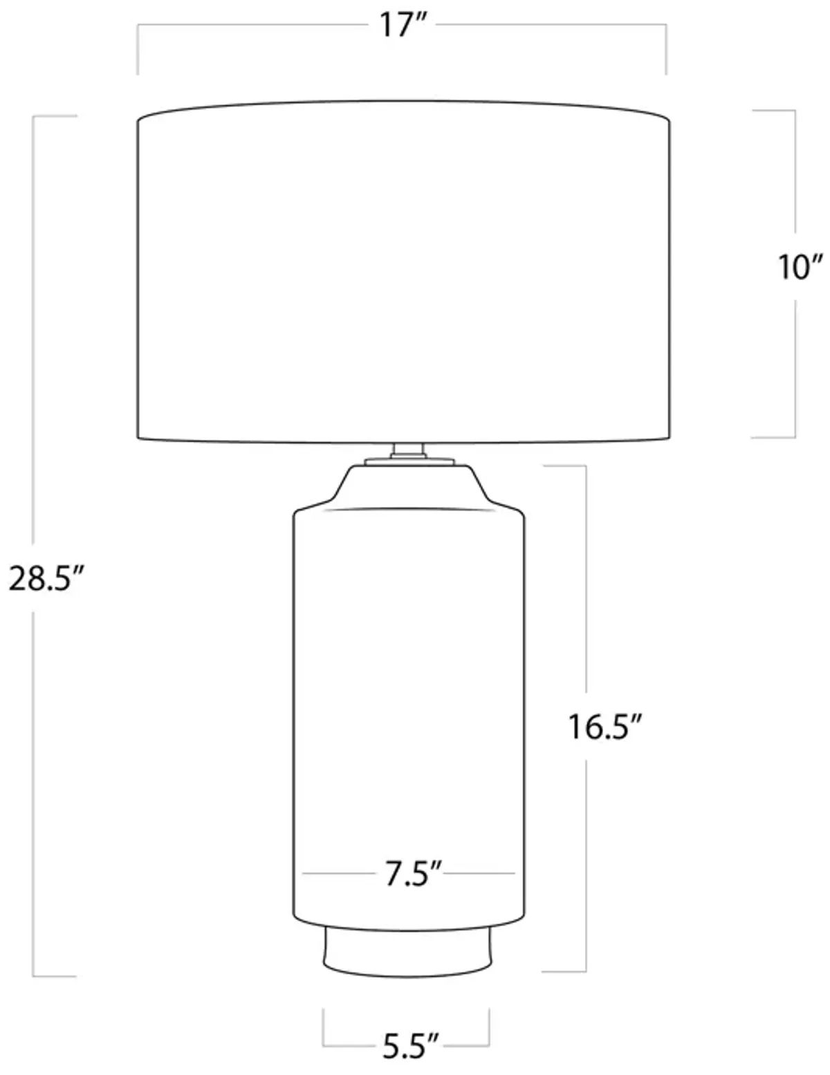 Markus Ceramic Table Lamp