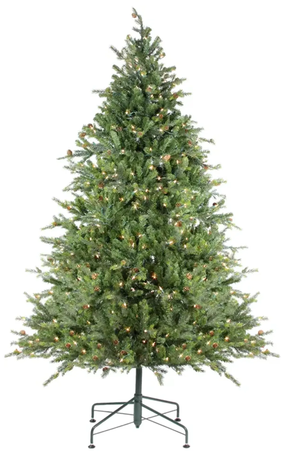 6.5' Pre-Lit Full Hunter Fir Artificial Christmas Tree - Clear Lights