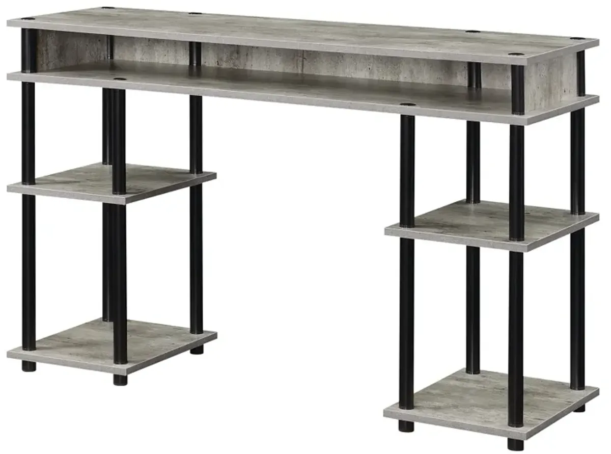 Convenience Concepts Designs2Go No Tools Student Desk with Shelves