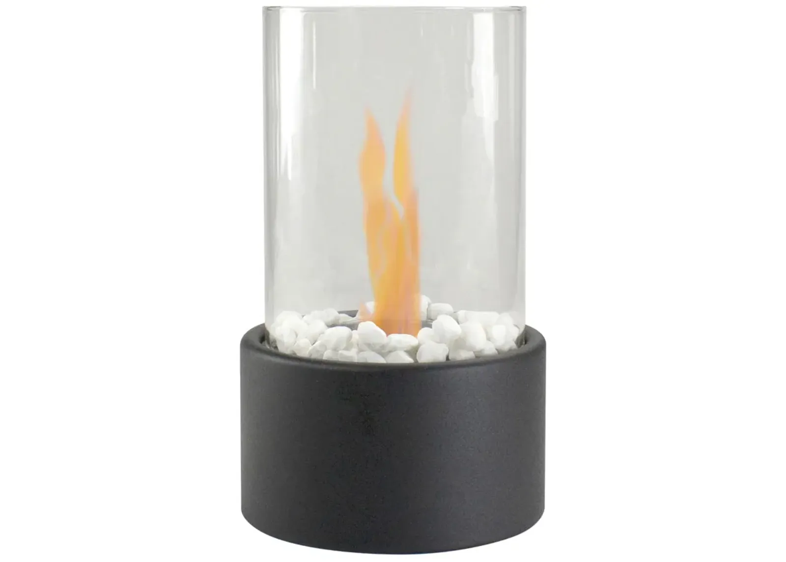 10.5" Bio Ethanol Round Portable Tabletop Fireplace with Base