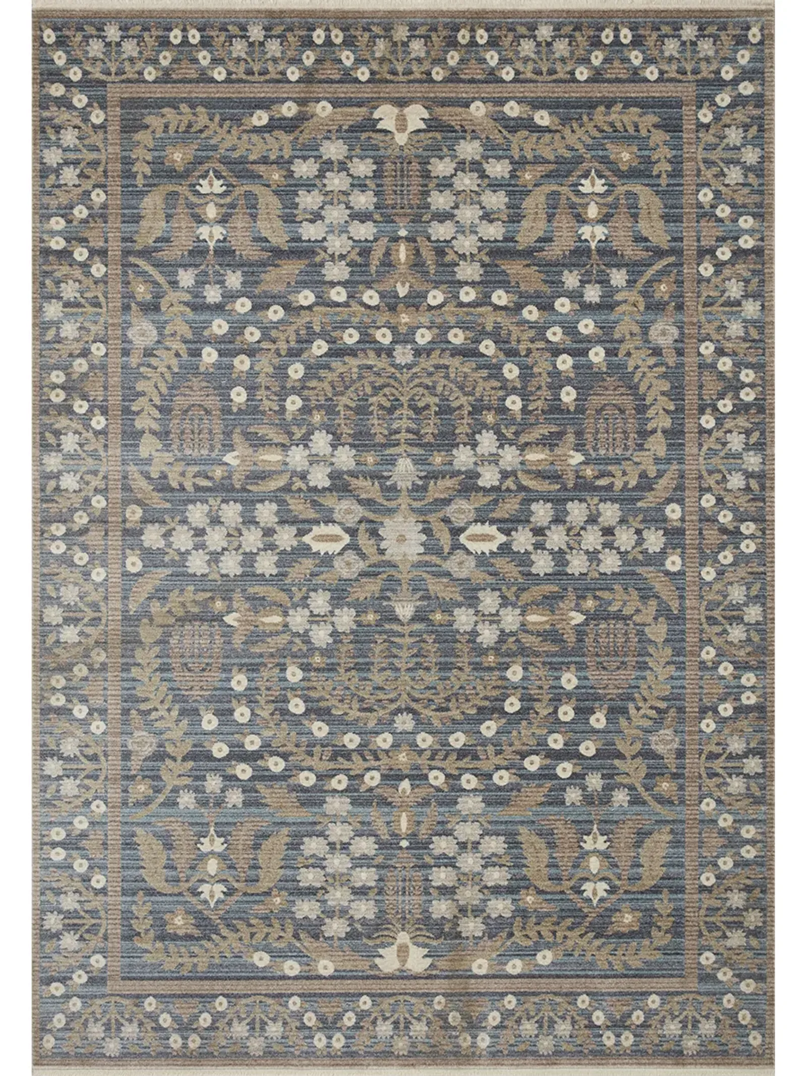 Holland HLD04 Navy 3'7" x 5'1" Rug by Rifle Paper Co.