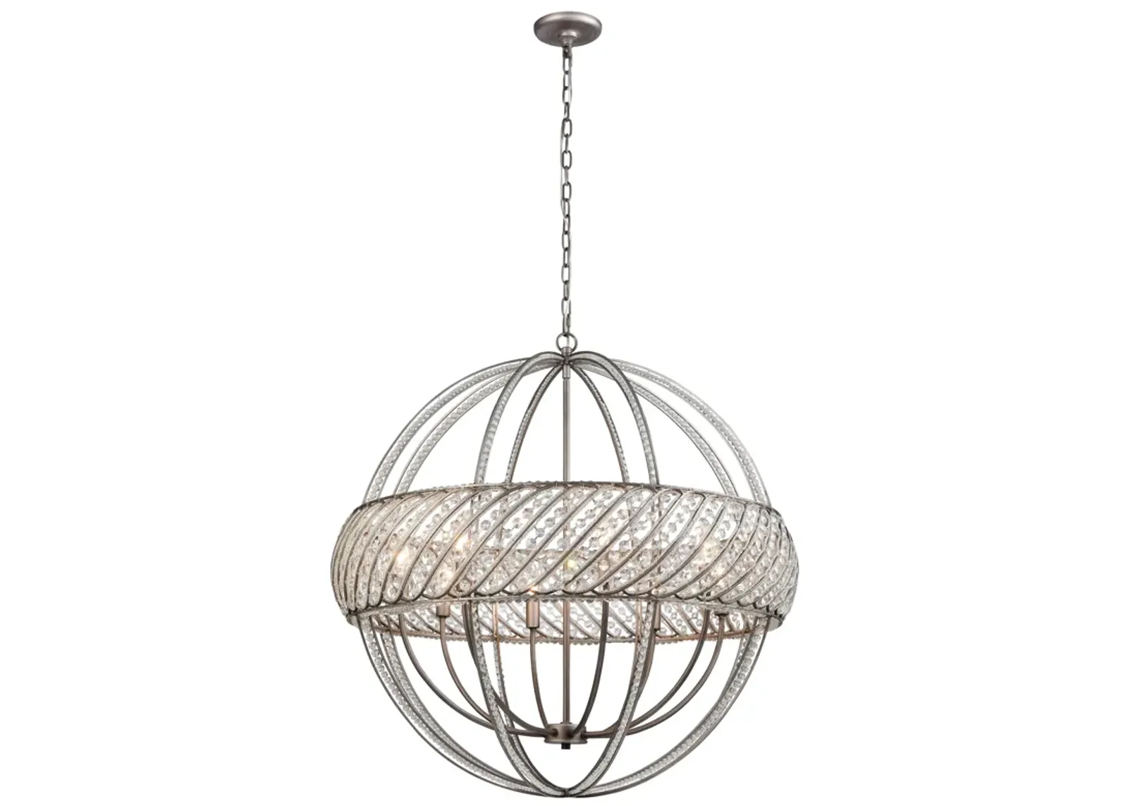 Bradington 32'' Wide 8-Light Chandelier