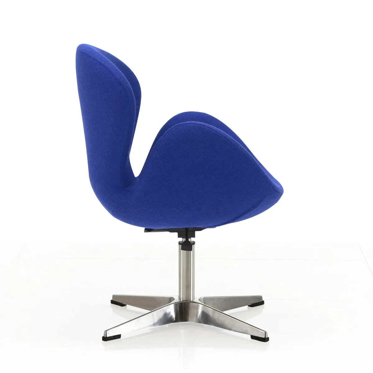 Raspberry Swivel Accent Chair in Blue