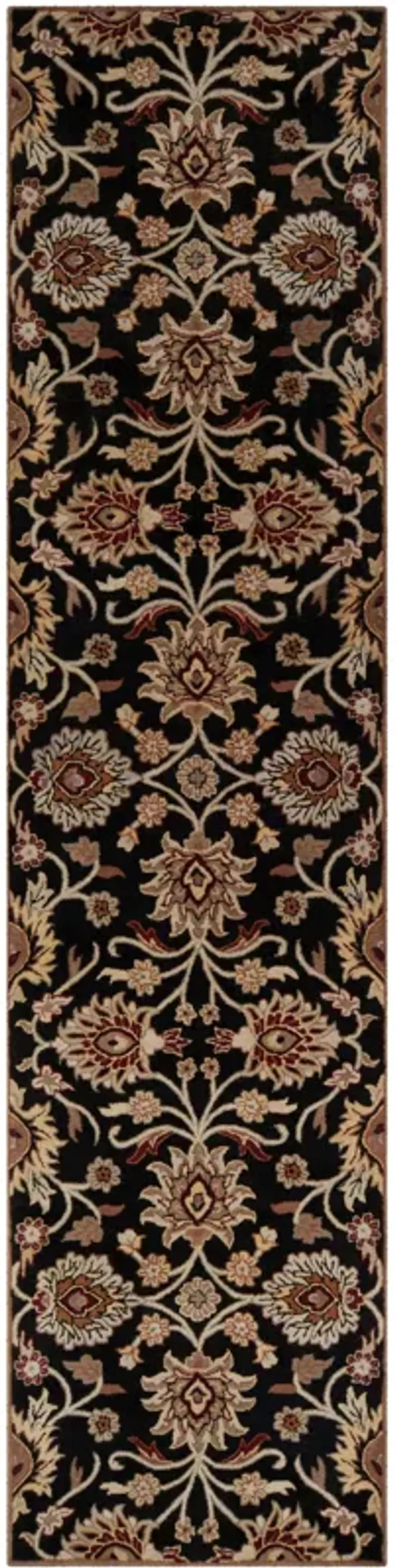 Caesar CAE-1192 3' x 12' Black Rug