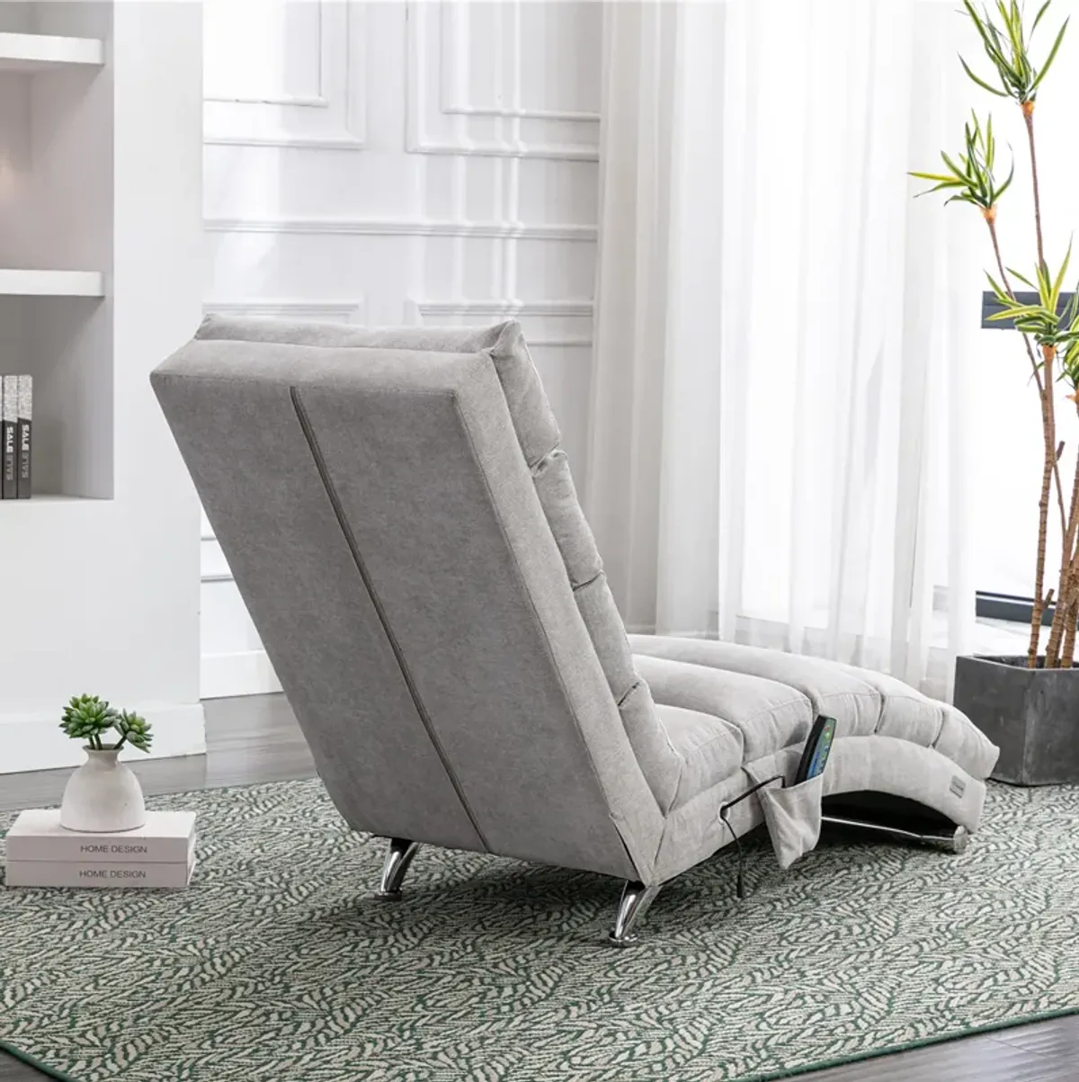 Merax  Linen Massage Chaise Lounge