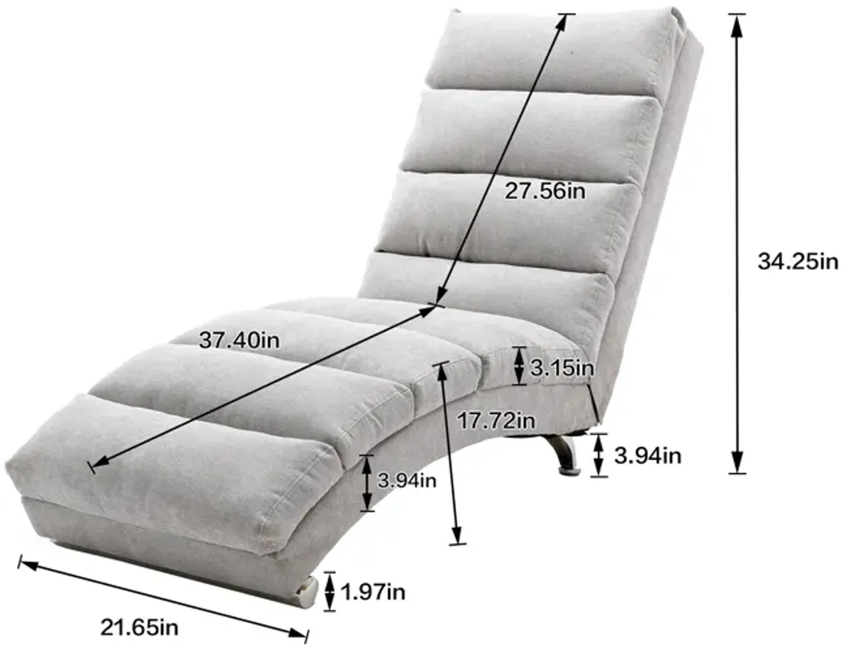 Merax  Linen Massage Chaise Lounge