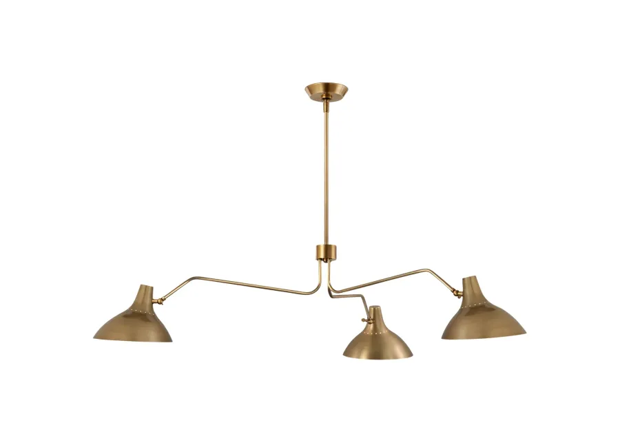 Charlton Large Triple Arm Chandelier