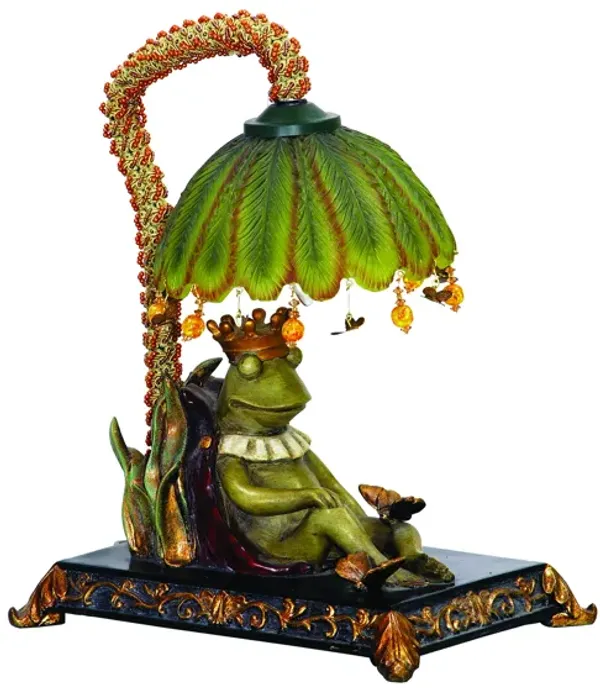 Sleeping King Frog 12.3'' High 1-Light Table Lamp