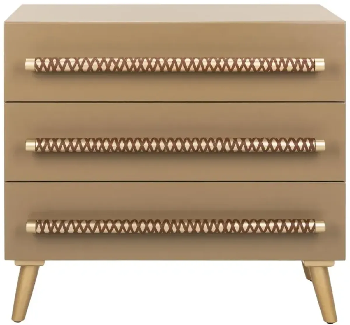 Safavieh Raquel 3 Drawer Chest, Light Brown