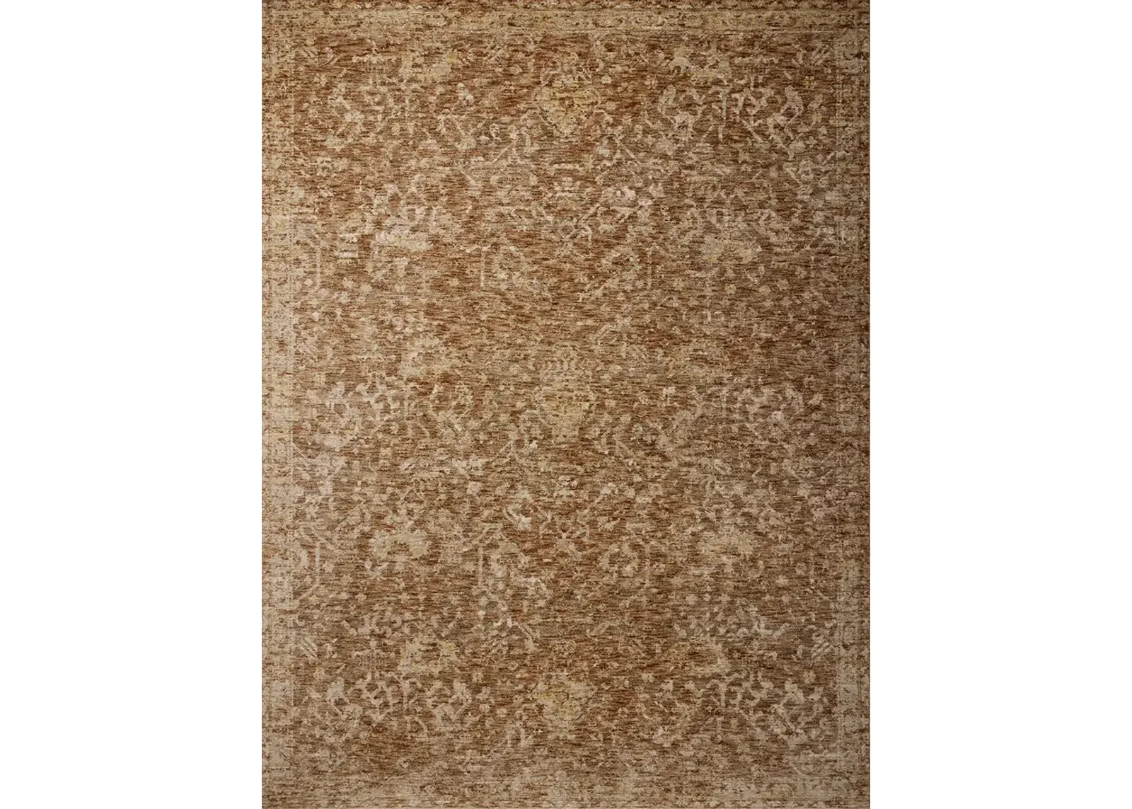 Junie Clay/Natural 5'3"x5'3" Round Rug