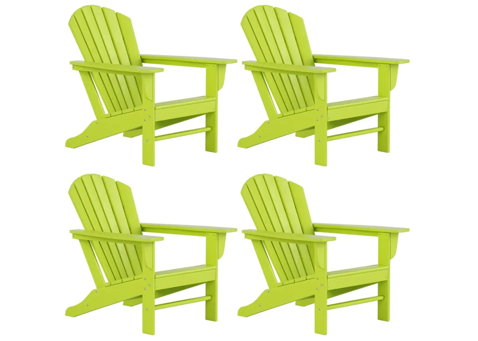 WestinTrends Outdoor Patio Adirondack Chair (Set of 4)