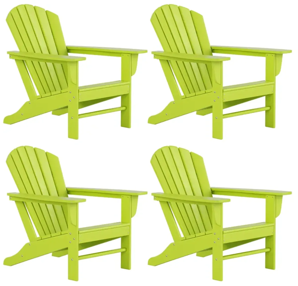 WestinTrends Outdoor Patio Adirondack Chair (Set of 4)