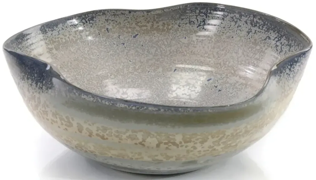 Floating In A Foam Of Teal Shapely Bowl