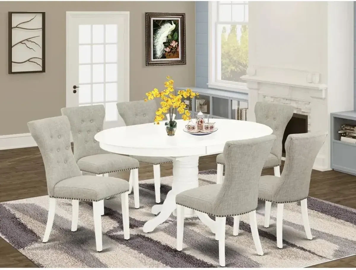 Dining Room Set Linen White