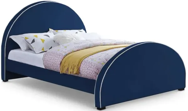 Meridian Furniture Brody Navy Velvet Full Bed