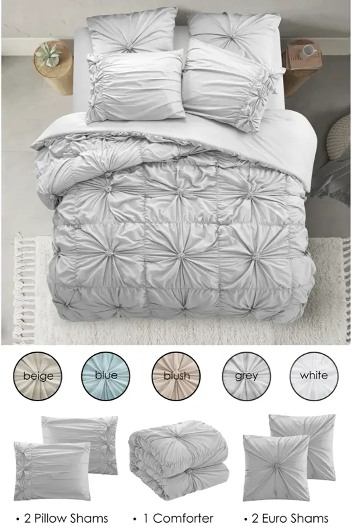 Grace Living Manolo 3pc Comforter Set