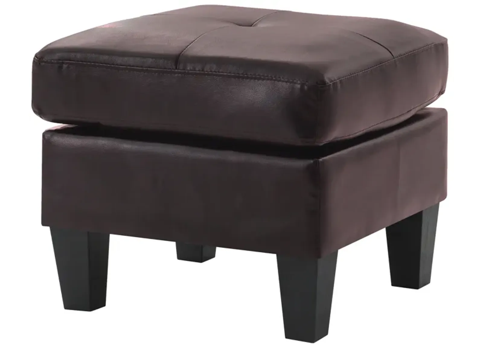 Newbury Faux Leather Upholstered Ottoman