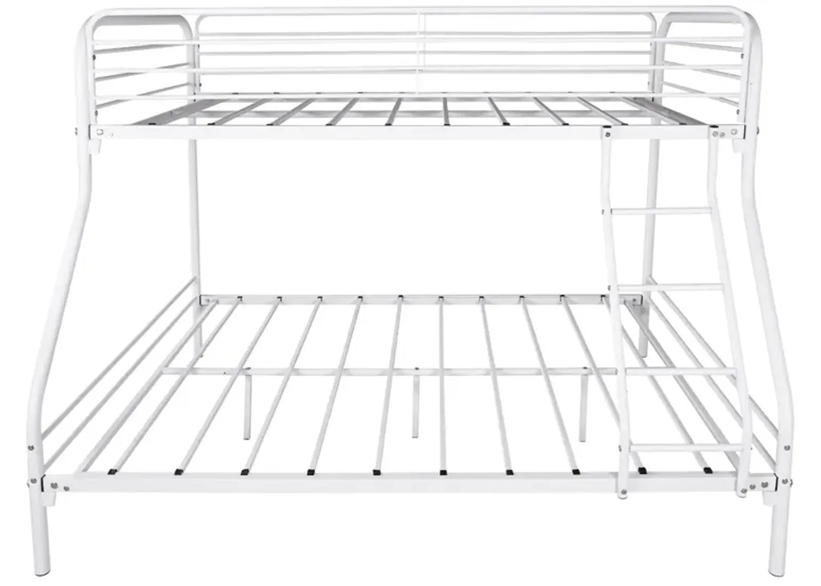 Heavy Duty Twin-Over-Full Metal Bunk Bed, Easy Assembly With Enhanced Upper-Level Guardrail