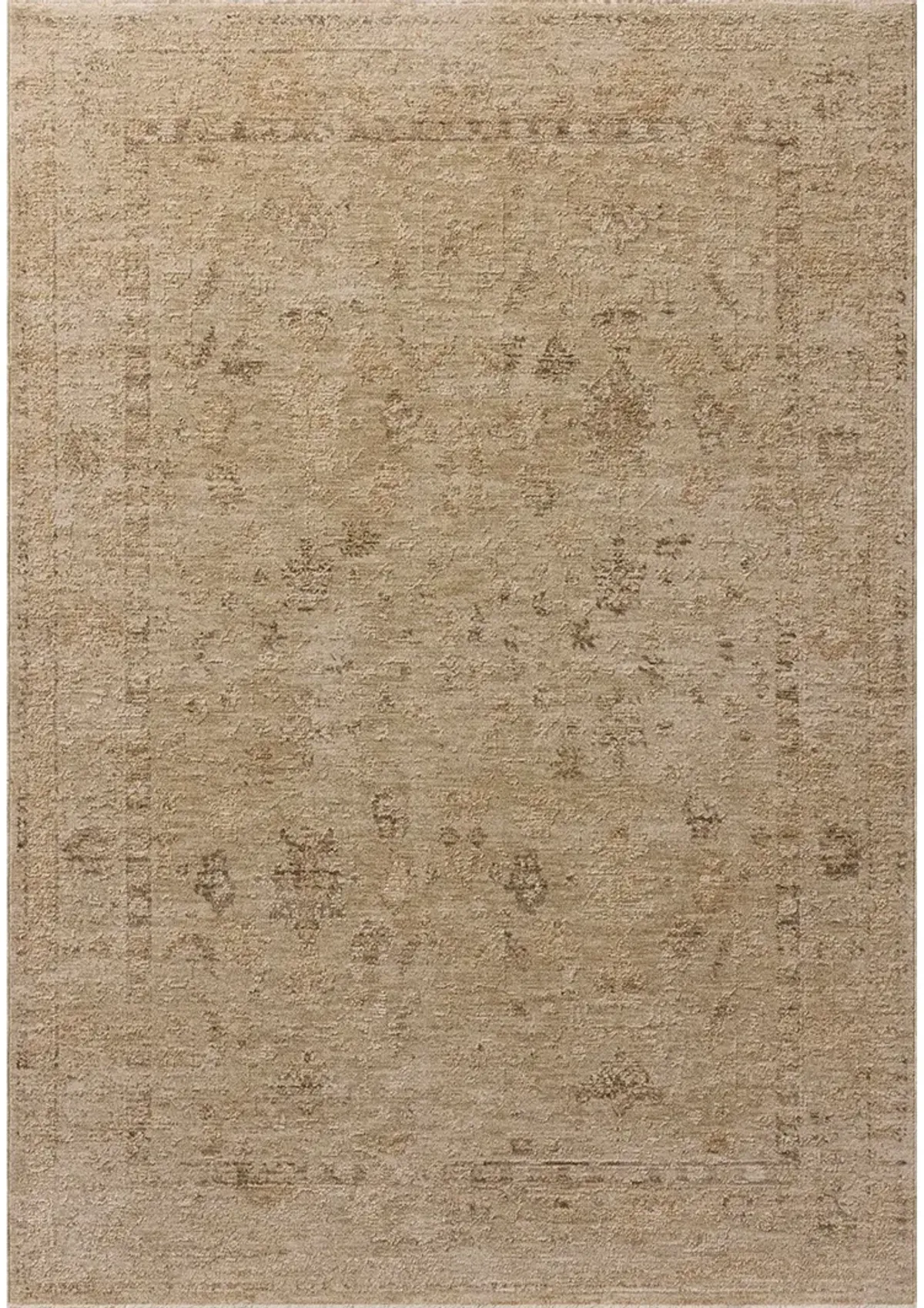 Willa Wheat/Natural 5'3"x5'3" Round Rug