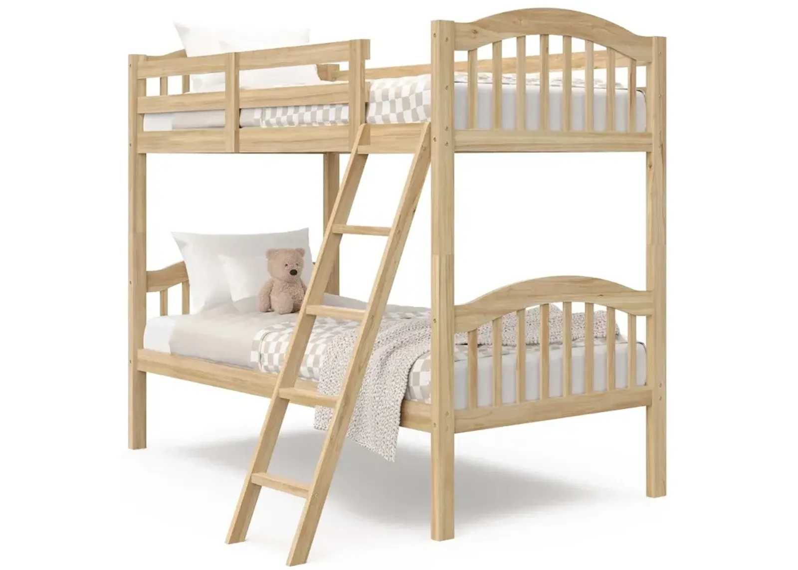 Storkcraft Long Horn Twin-Over-Twin Bunk Bed (Natural)