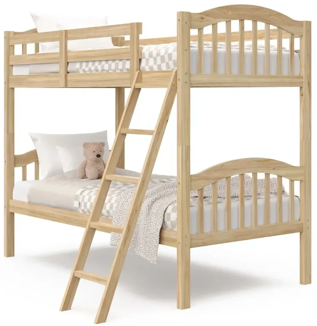 Storkcraft Long Horn Twin-Over-Twin Bunk Bed (Natural)