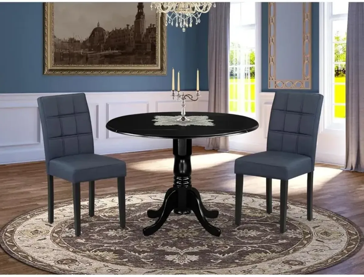 3 Piece Dining Table Set consists A Wood Table