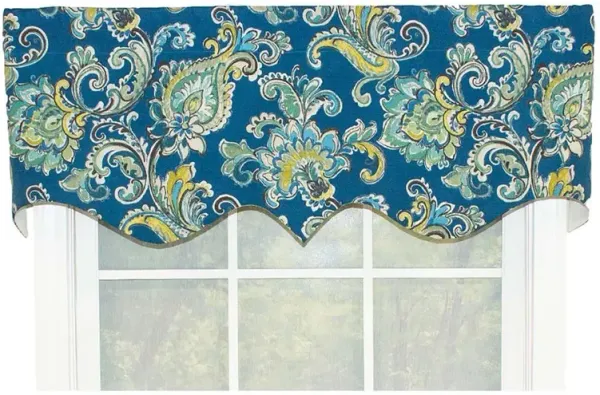 Sconset Rega Style 3" Rod Pocket Valance 50" x 17" Pacific by RLF Home