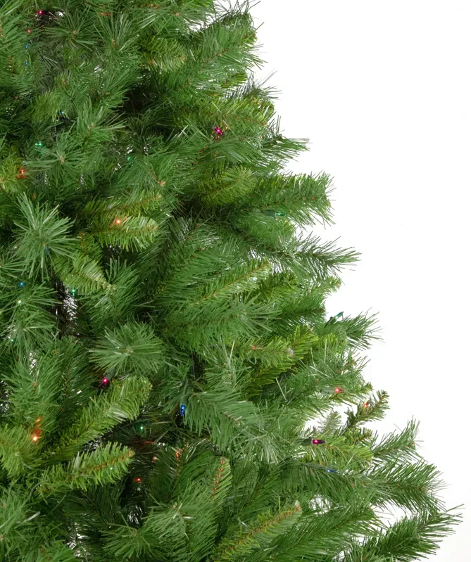 7.5' Pre-Lit Chatham Pine Artificial Christmas Tree  Multi-Color Lights