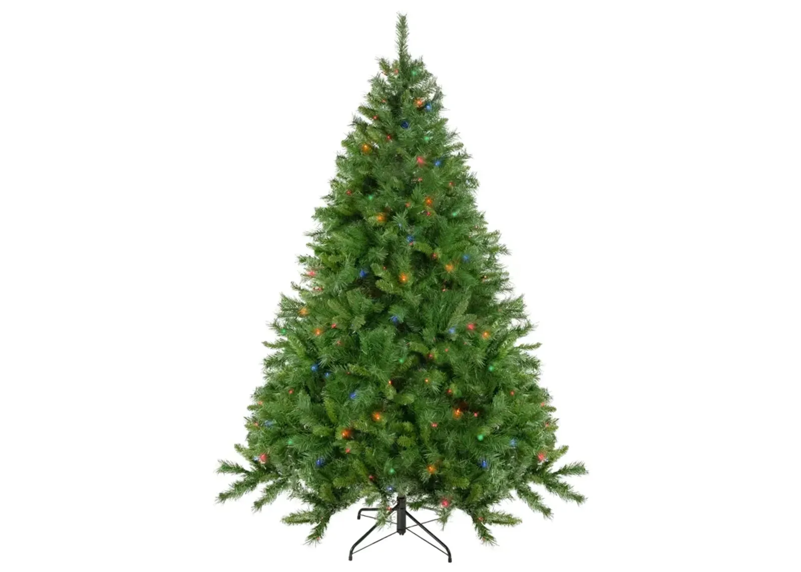 7.5' Pre-Lit Chatham Pine Artificial Christmas Tree  Multi-Color Lights