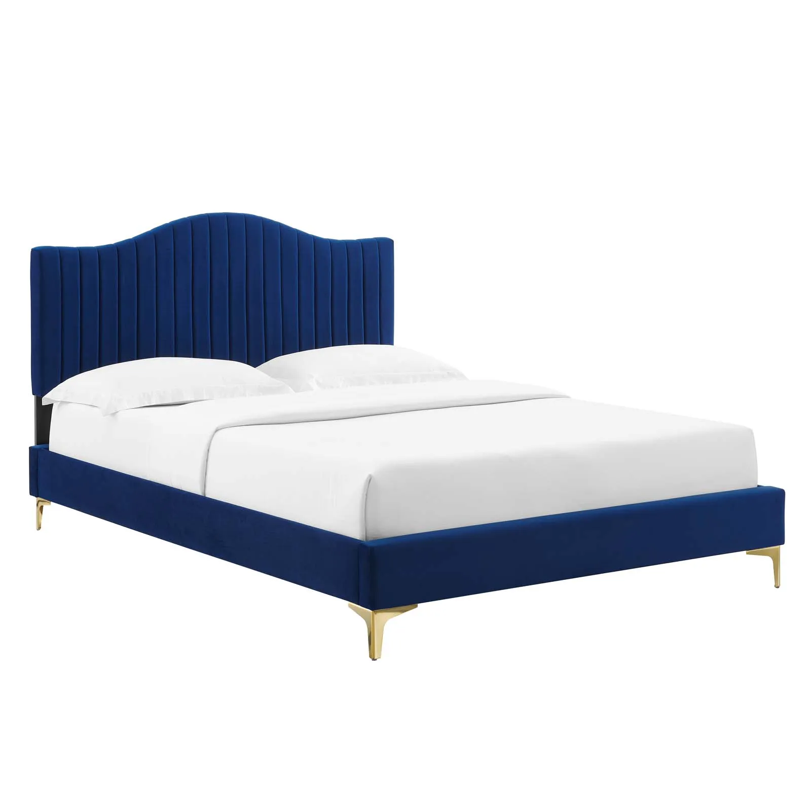 Modway - Juniper Channel Tufted Performance Velvet King Platform Bed