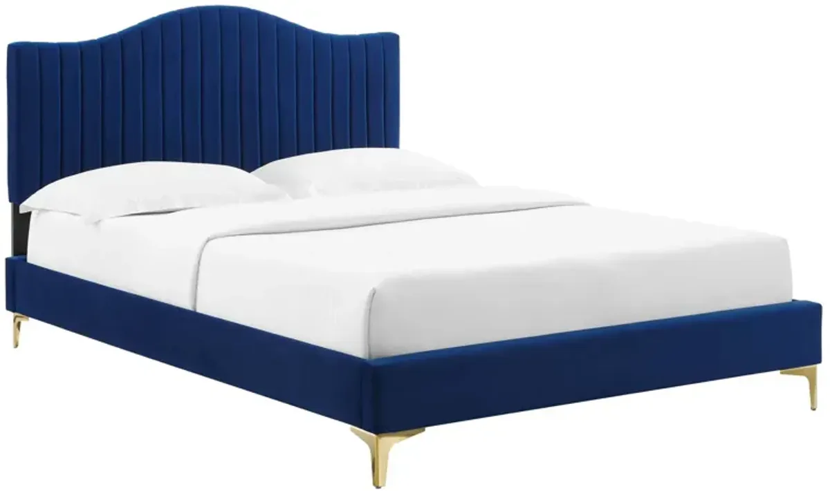 Modway - Juniper Channel Tufted Performance Velvet King Platform Bed