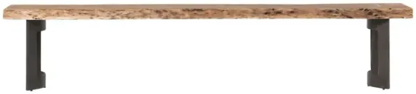 Moe's Home Collection Bent Bench Extra Small, Brown