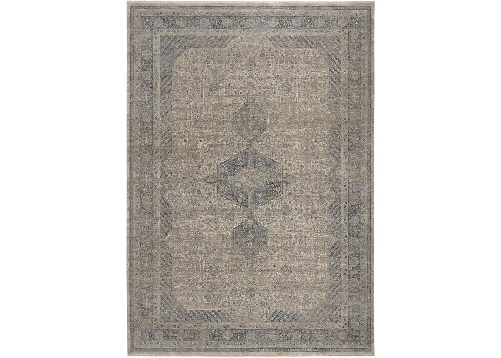 Marquette 3775F Taupe/Gray/Blue 2'8" x 8' Rug