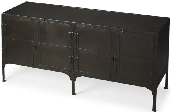 Butler Specialty Company Owen Industrial Chic Console Cabinet, Black
