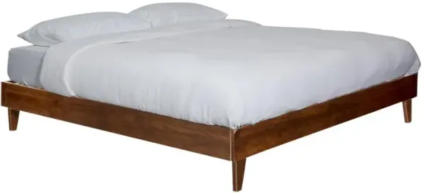 Belen Kox Mid-Century Modern King Size Platform Bed - Walnut, Belen Kox