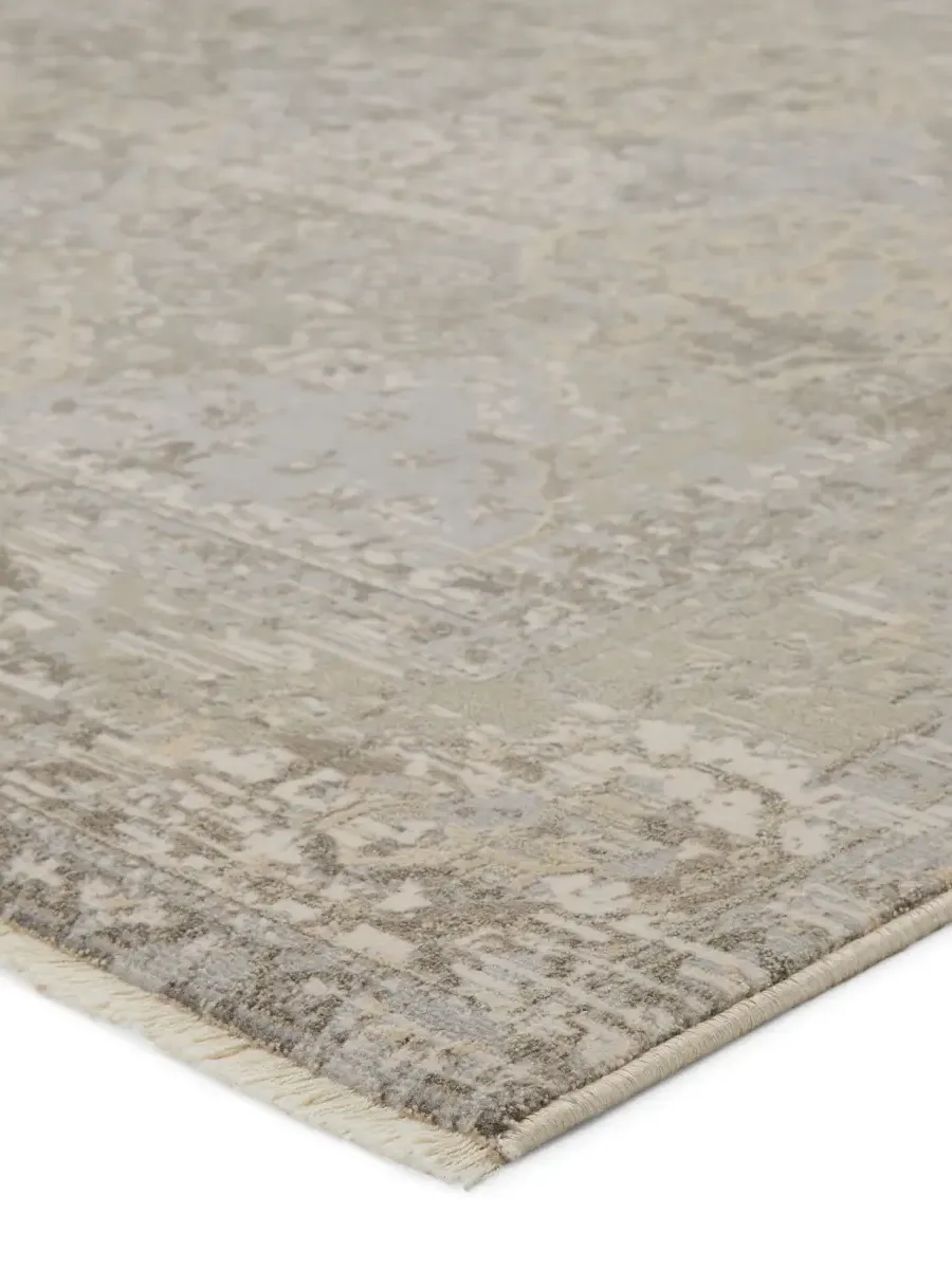 Vienne Lourdes Gray 2'6" x 12' Runner Rug