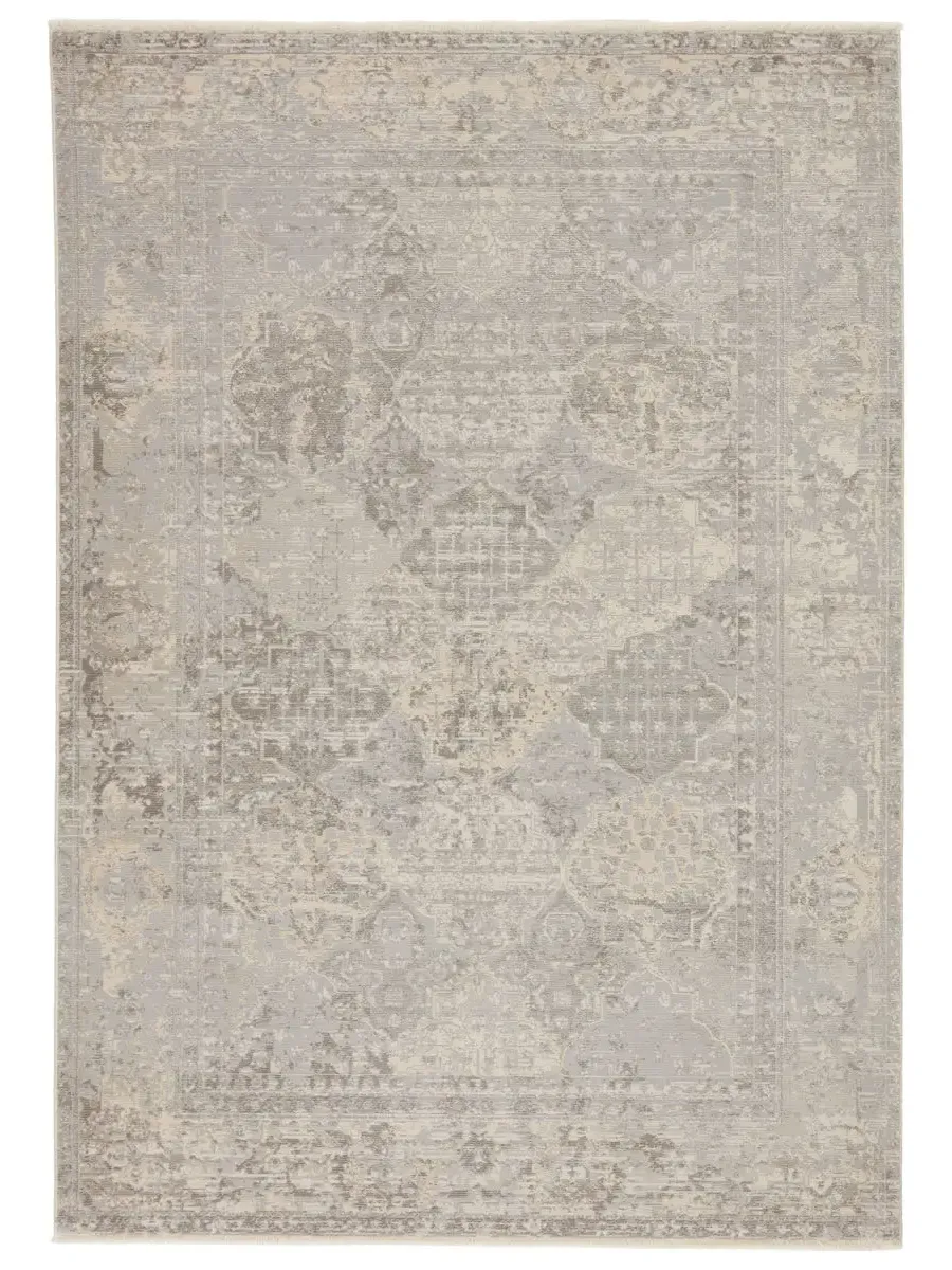 Vienne Lourdes Gray 2'6" x 12' Runner Rug