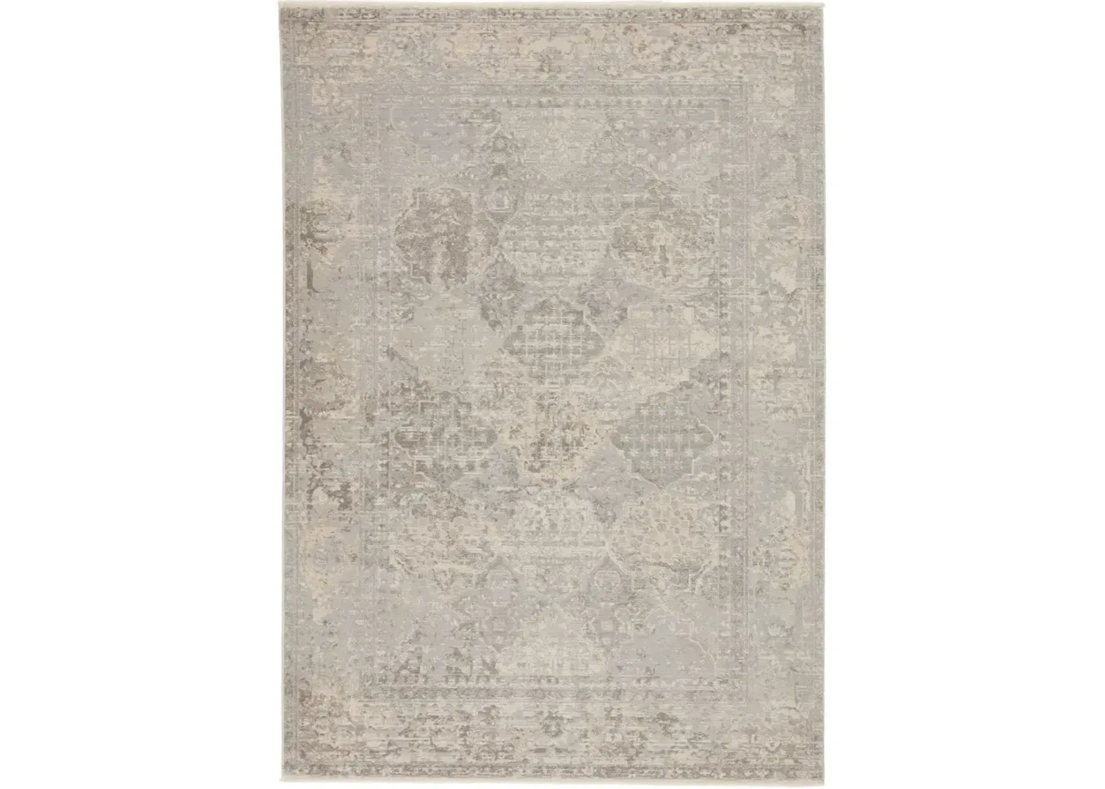 Vienne Lourdes Gray 2'6" x 12' Runner Rug