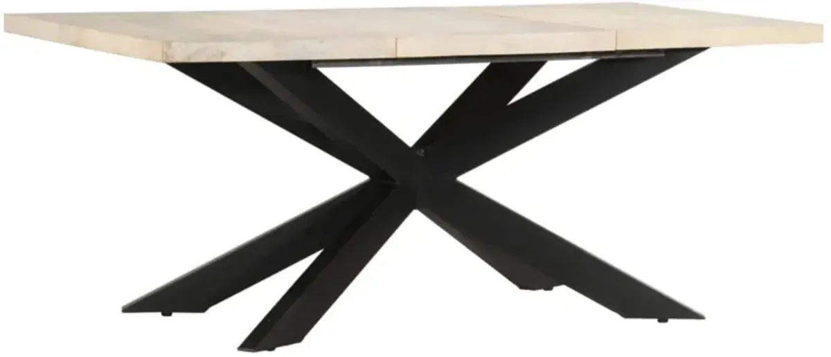 vidaXL Dining Table 70.9"x35.4"x29.9" Solid Bleached Mango Wood