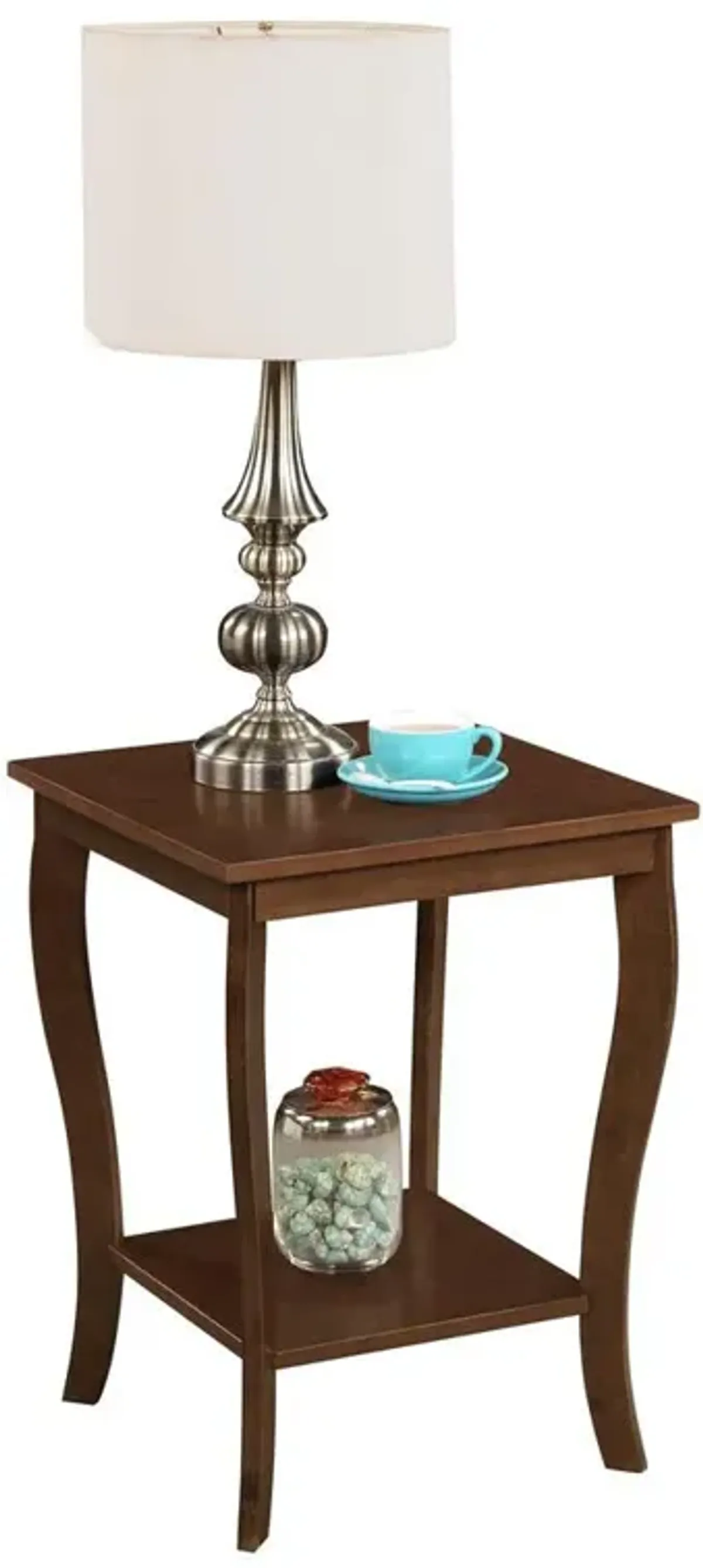 Convenience Concepts American Heritage Square End Table, Espresso